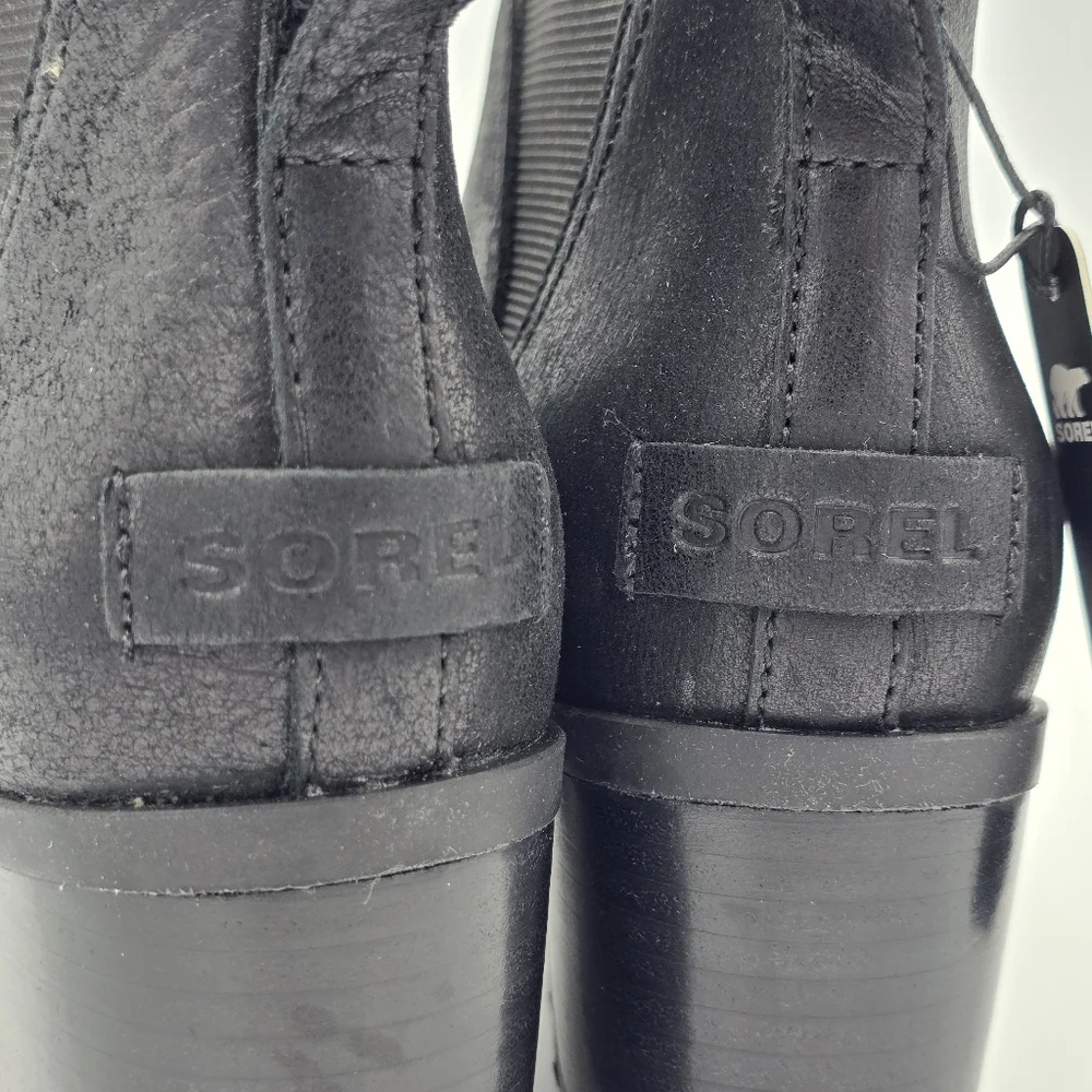 NWT Sorel Cate Chelsea Boots, Waterproof, Black Women's 8 - Picture 8 of 16
